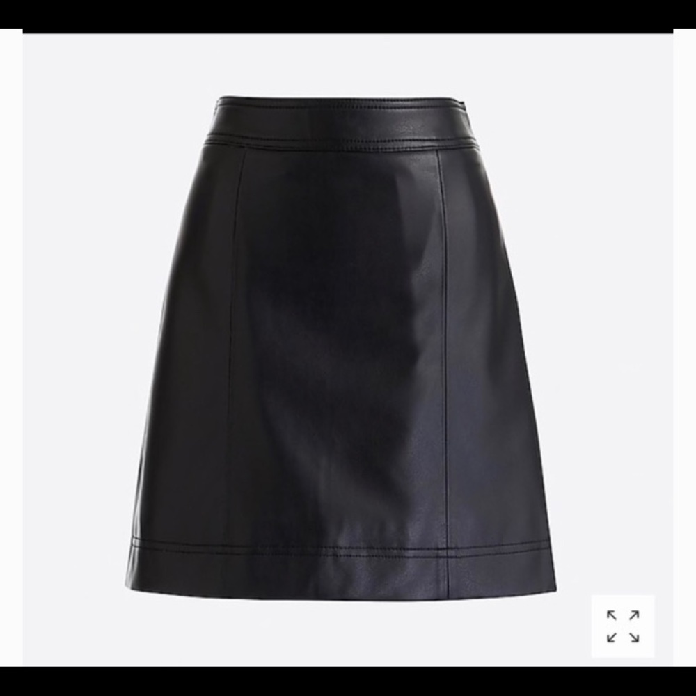 J Crew Factory Faux Leather Skirt